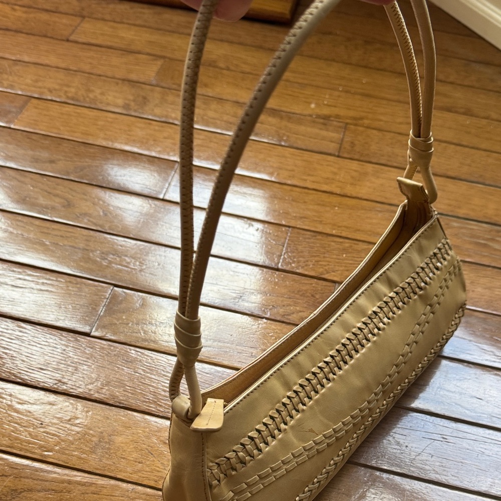 Sigrid Olsen Cream Woven-Trim Shoulder Bag - Picture 4 of 9